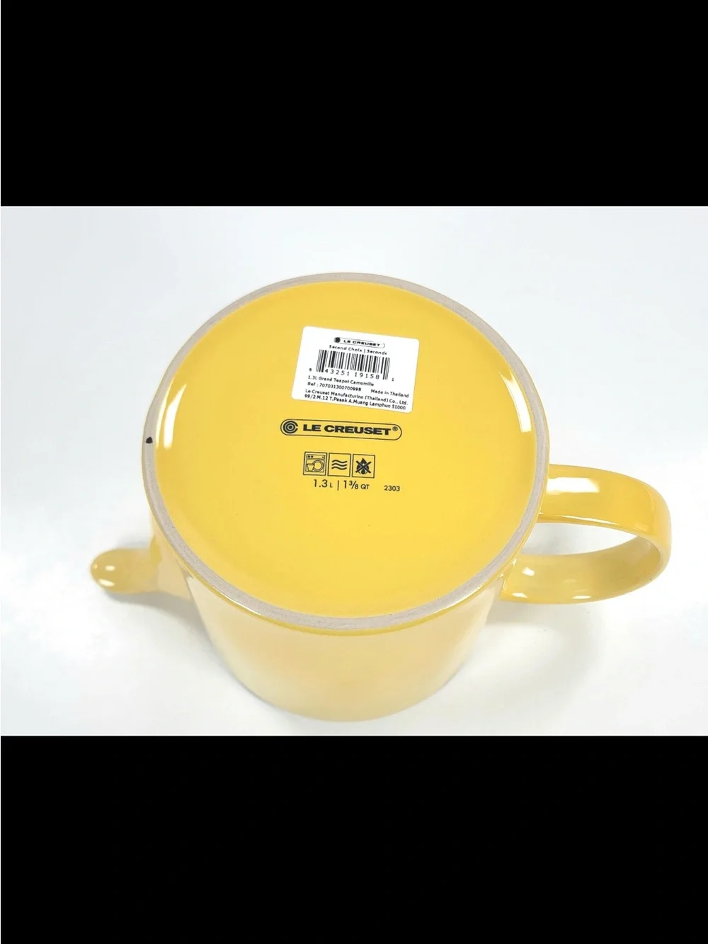 NEW Le Creuset Camomile Yellow Ceramic Teapot Large Tea